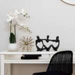 Black Decor Accents, Black Home Decor, Resin Abstract Shelf Decor - Image 4