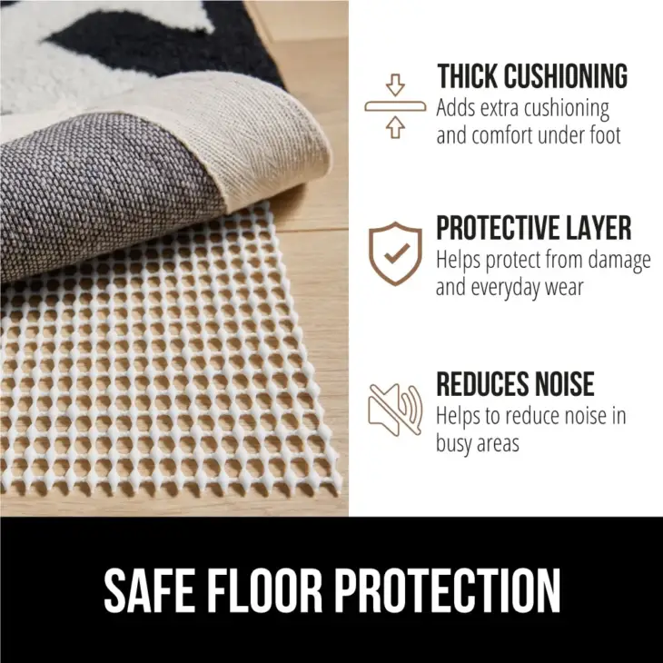 Slip Resistant Rug Gripper Pads for Hard Floors, Keep Rugs in Place - Image 3