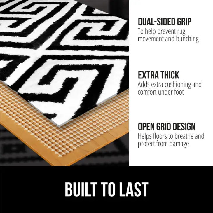 Slip Resistant Rug Gripper Pads for Hard Floors, Keep Rugs in Place - Image 2